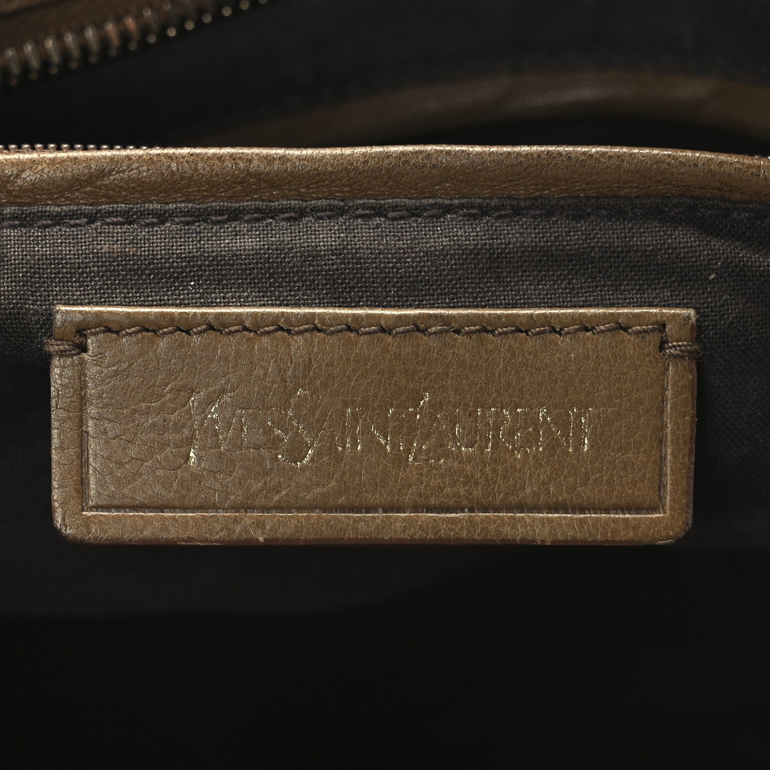 Saint Laurent Lizard Calfskin Embossed Medium Cabas ChYc Brown 5 of 11