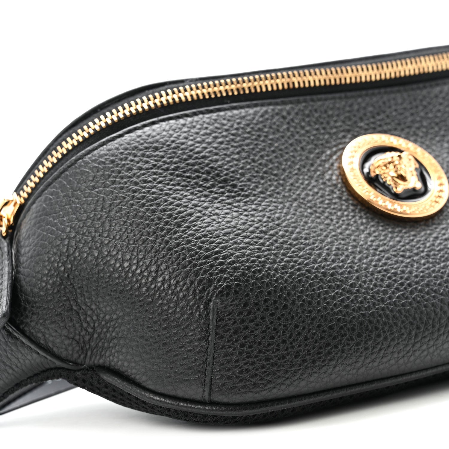 Versace Grained Calfskin Vanitas Medea Belt Bag Black 8 of 9