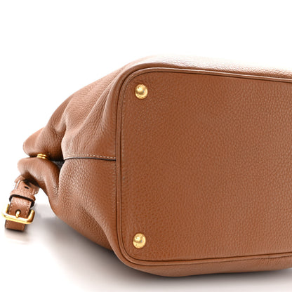 Prada Vitello Daino Zip Tote Cannella 8 of 10