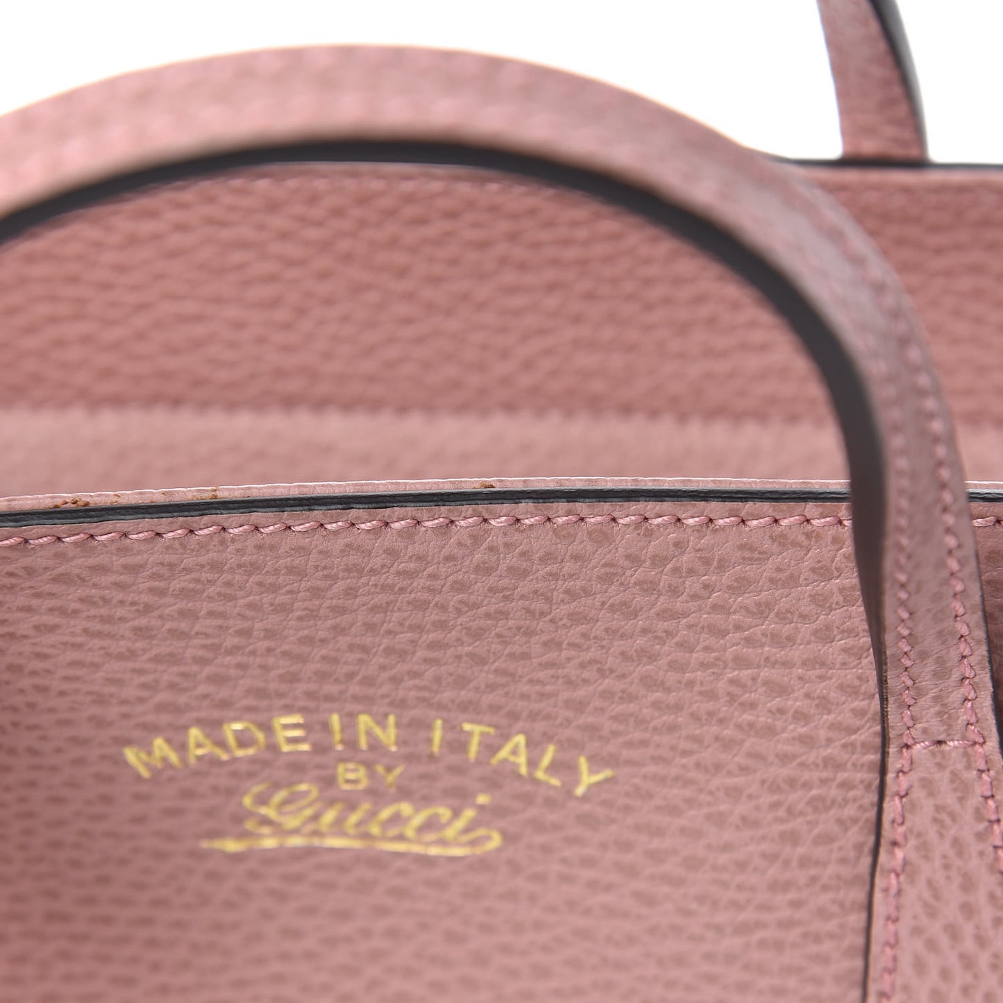 Dollar Calfskin Mini Swing Top Handle Bag Soft Pink