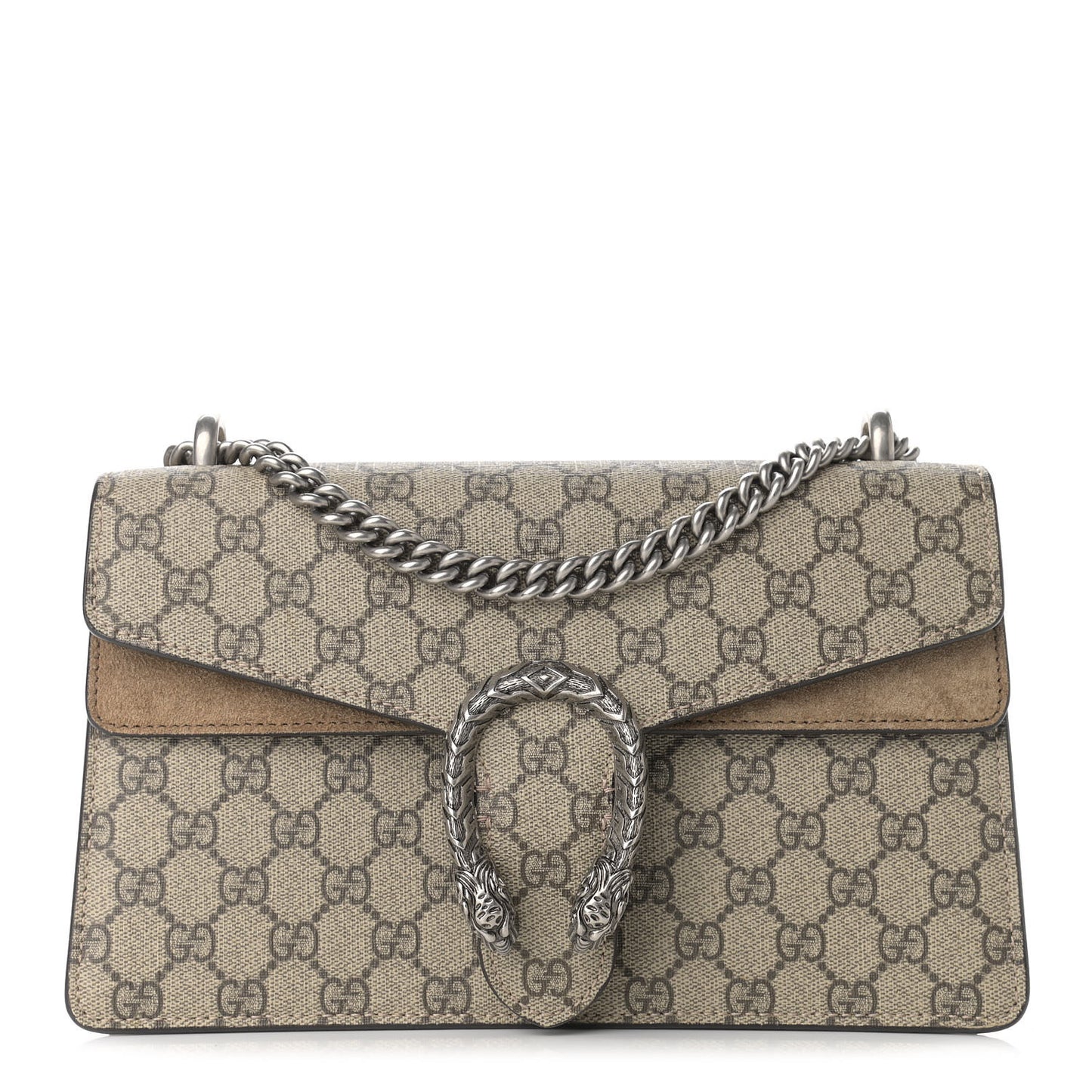 GG Supreme Monogram Small Dionysus Shoulder Bag Taupe