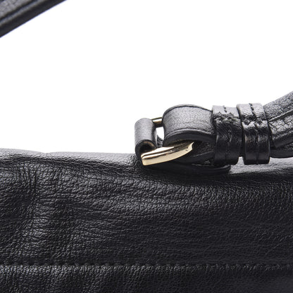 Mulberry Calfskin Push Lock Satchel Black 14 of 15