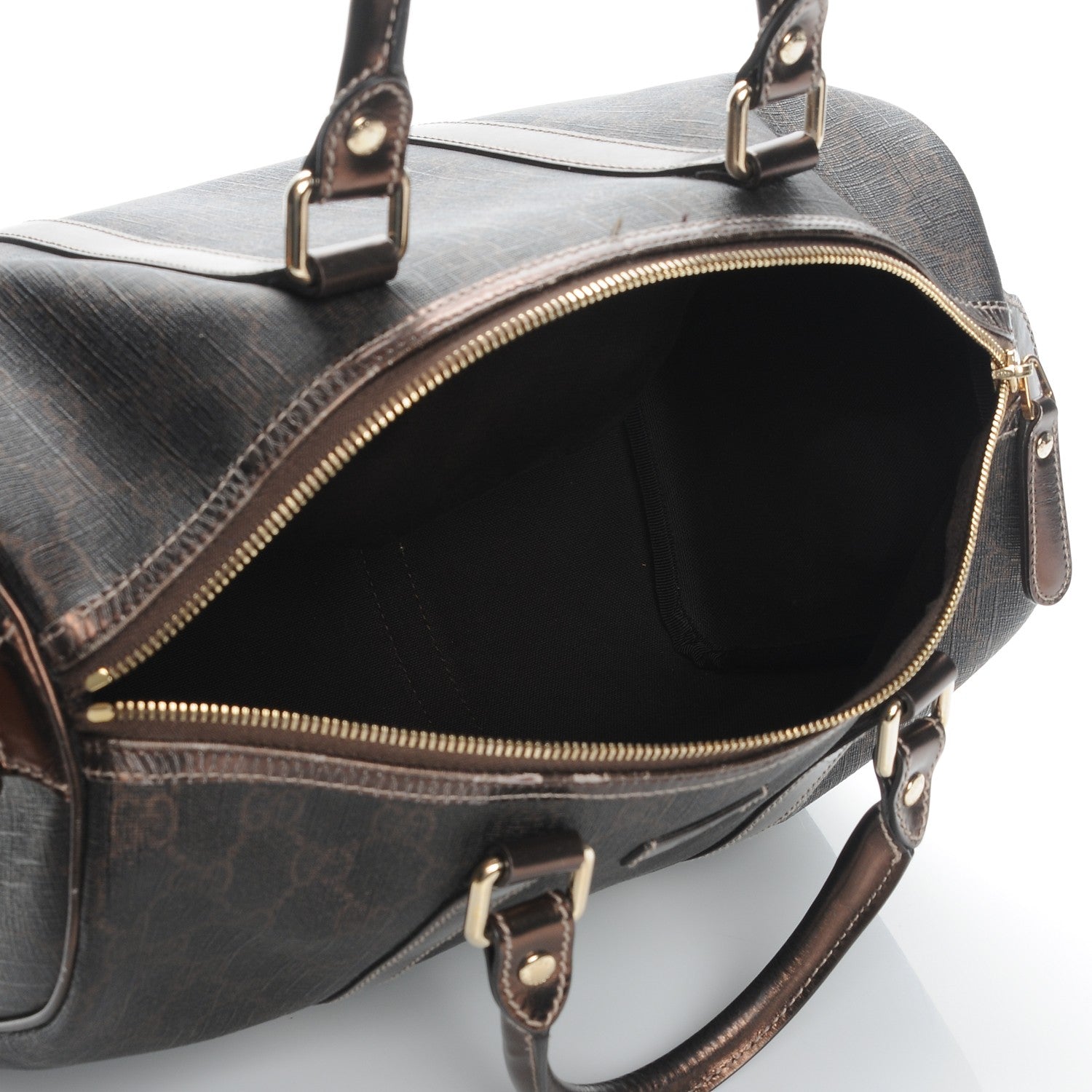 Gucci GG Plus Monogram Medium Joy Boston Dark Brown 5 of 16