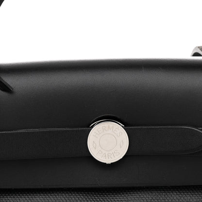Hermes Toile H Berline Vache Hunter Herbag Zip PM 31 Black Ecru 9 of 15
