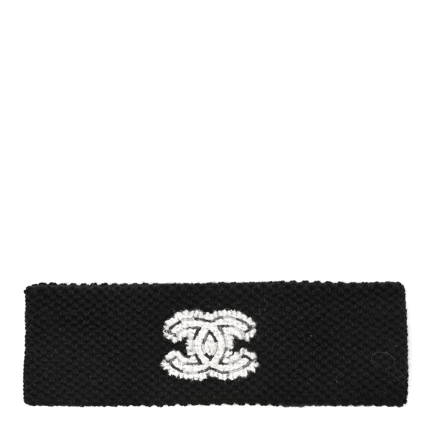 Chanel Cashmere CC Headband Black 1 of 8