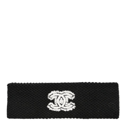 Chanel Cashmere CC Headband Black 1 of 8