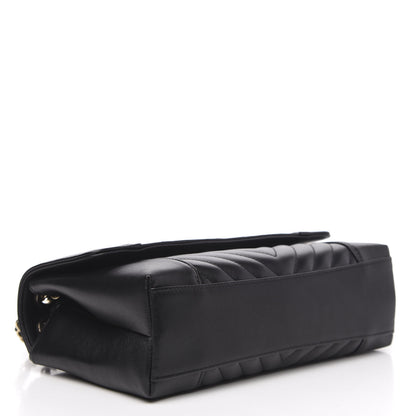 Chanel Calfskin Quilted Medium Daily Chevron Flap Black 3 of 11