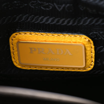 Prada Vitello Daino Medium Double Zip Shoulder Bag Soleil 7 of 11