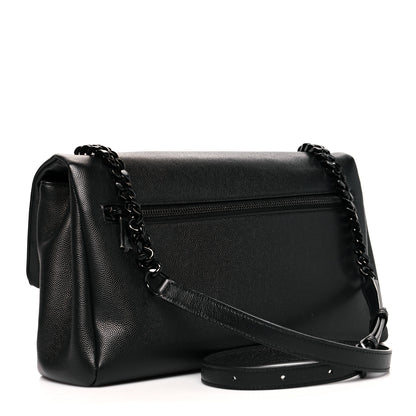 Saint Laurent Grain De Poudre Medium West Hollywood Monogram Fold-Over Black 3 of 9