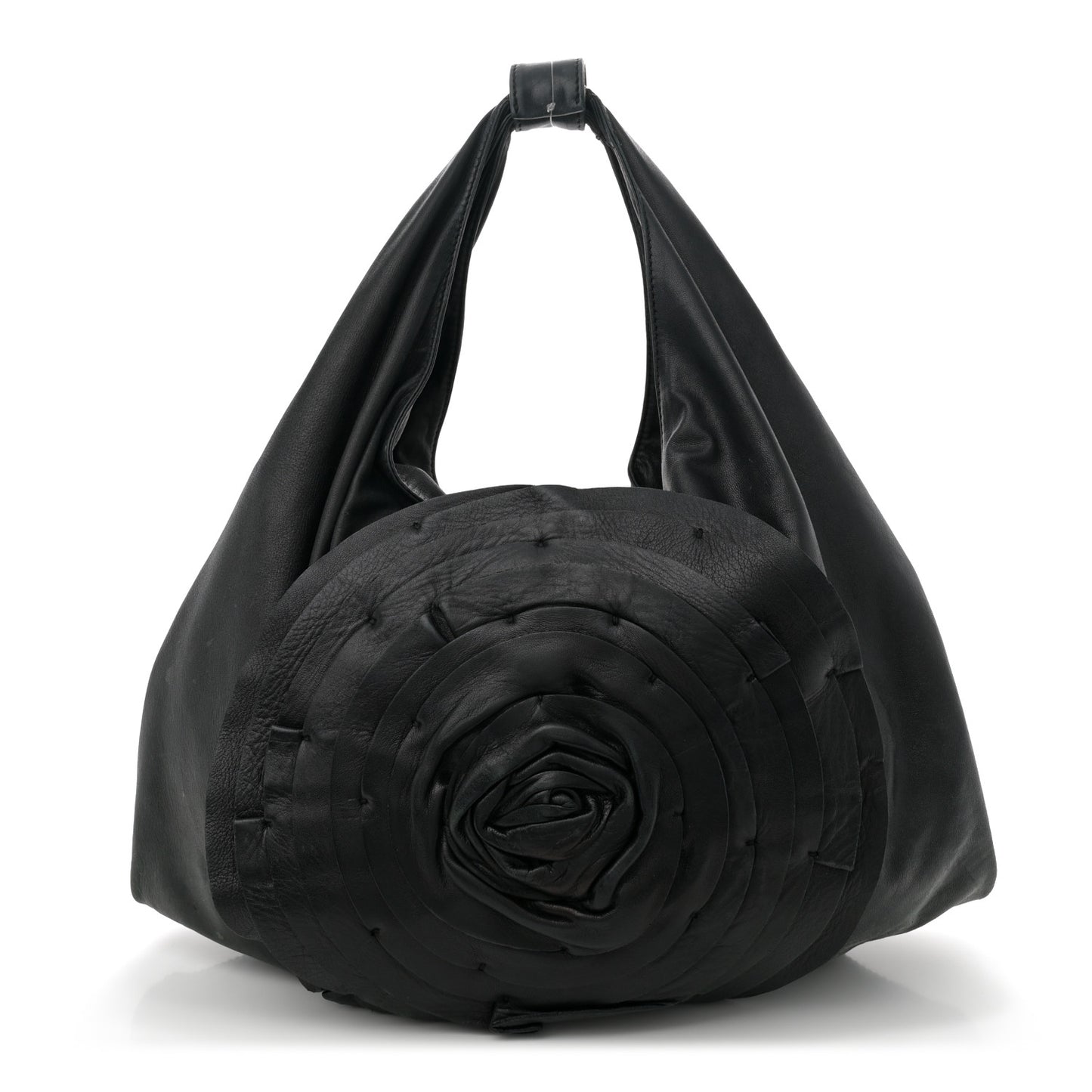 Nappa Petale Rose Hobo Black