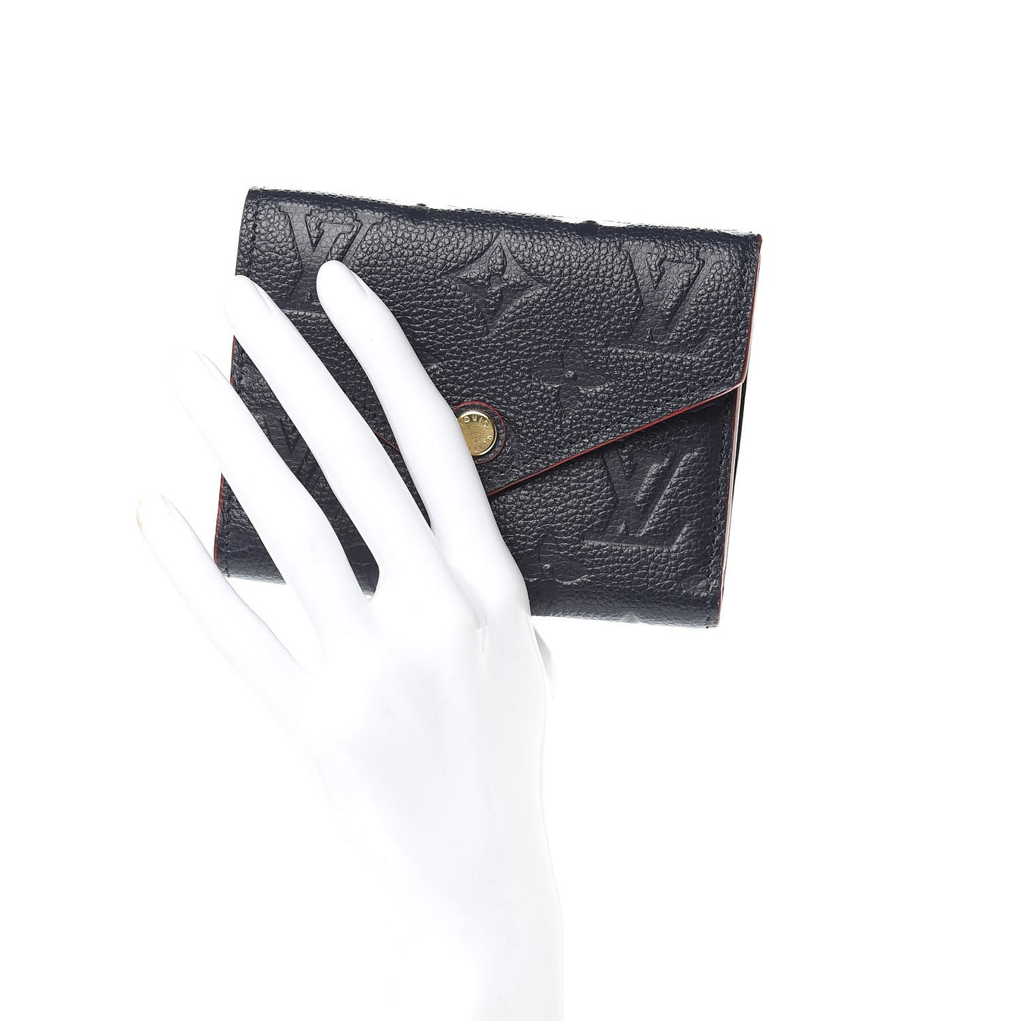 Empreinte Victorine Wallet Marine Rouge