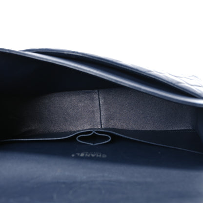Chanel Lambskin Quilted Maxi Double Flap Dark Blue 5 of 11