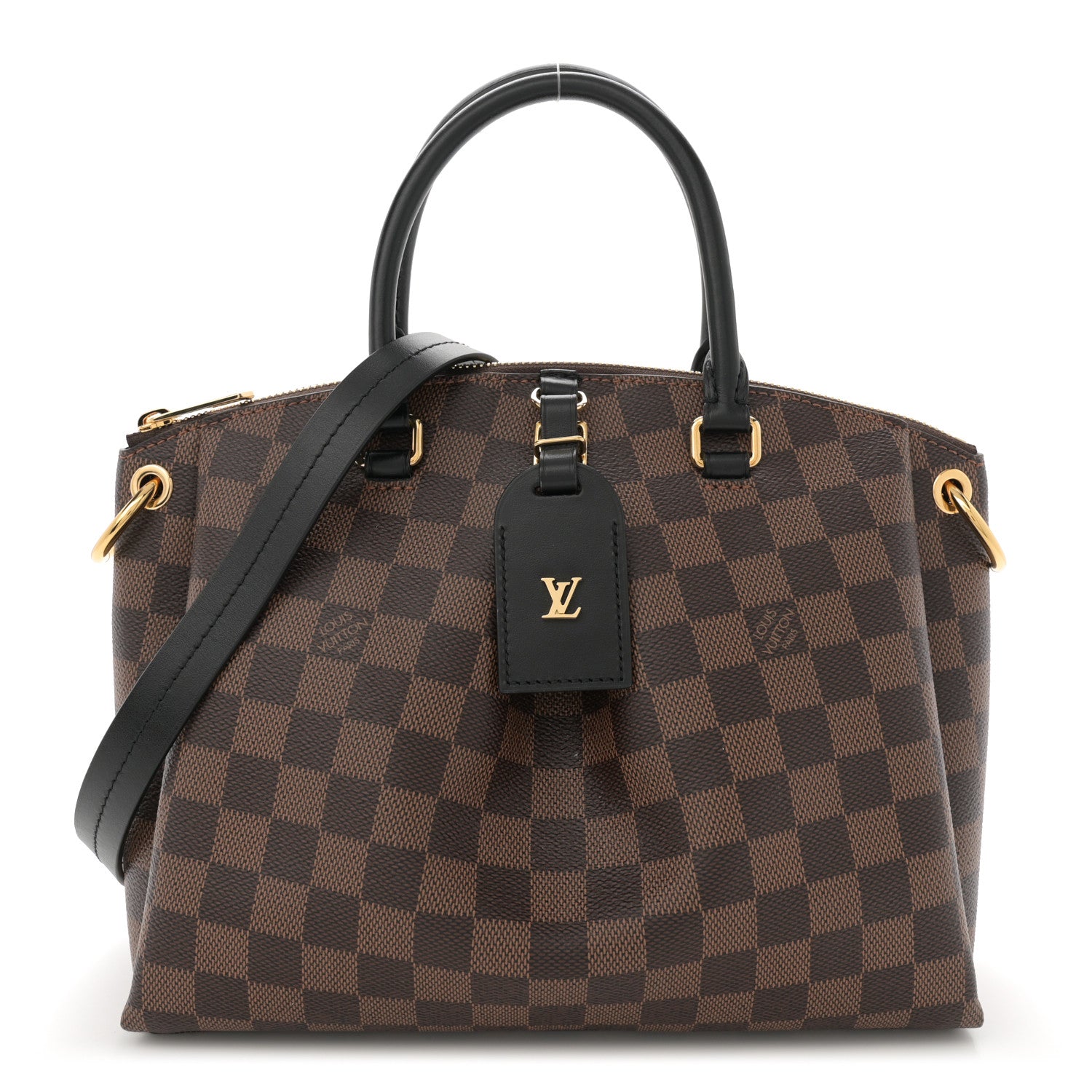 Louis Vuitton Damier Ebene Odeon Tote PM Black 1 of 11
