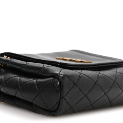 Saint Laurent Lambskin Quilted Monogram Mini Nolita Black 9 of 11
