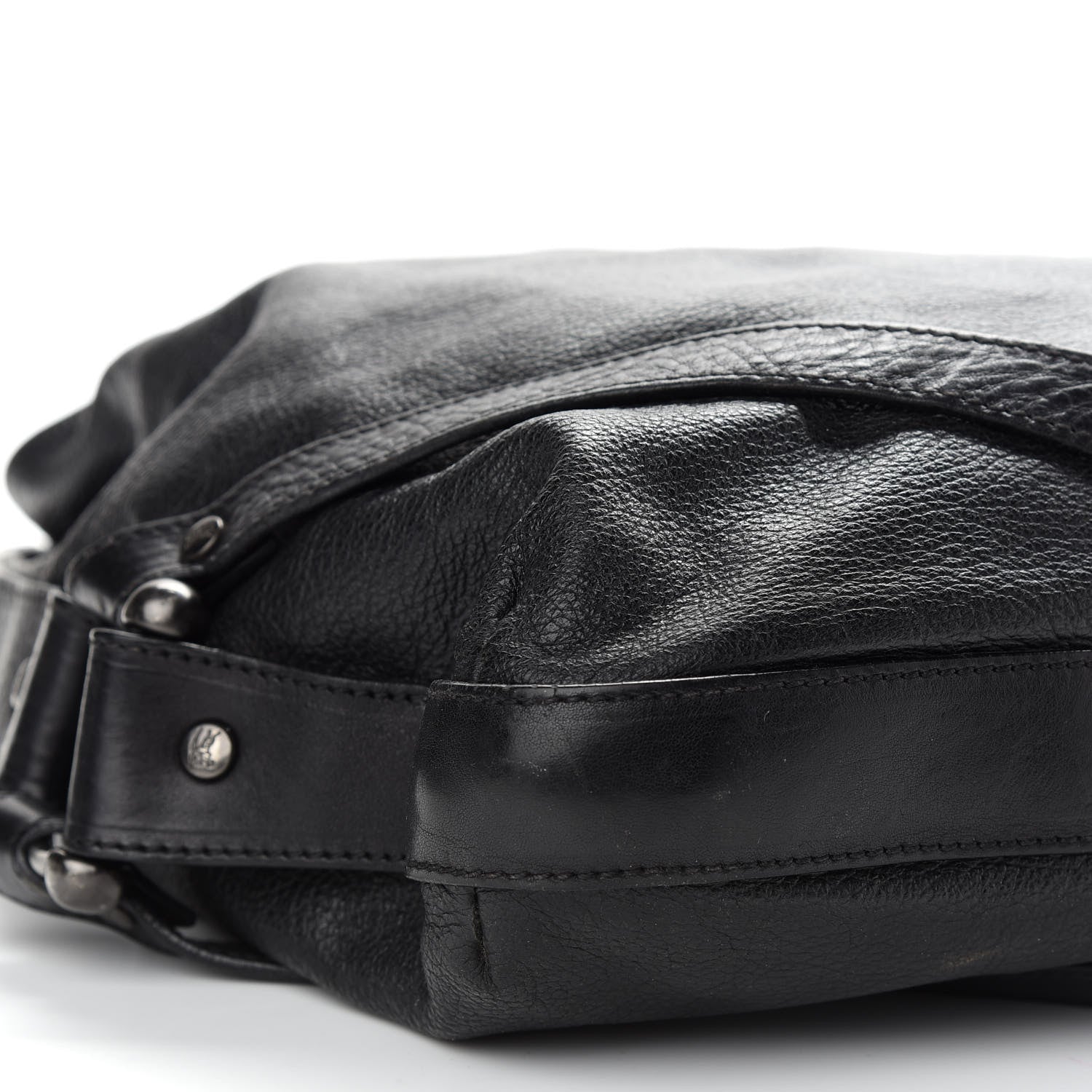 Burberry Prorsum Calfskin Hobo Bag Black 8 of 10