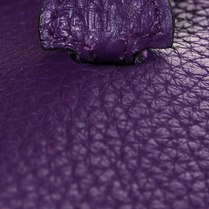 Hermes Taurillon Clemence Amazone Evelyne TPM Ultraviolet 7 of 12