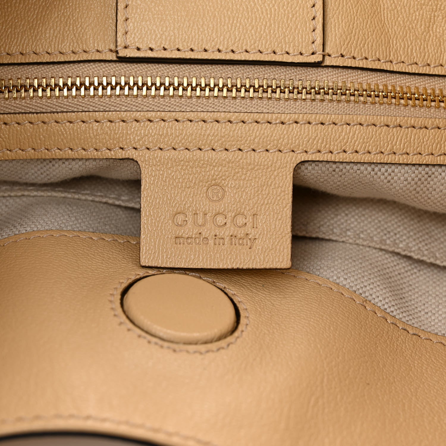 Gucci New Sakai Calfskin Lux Horsebit 1955 Tote Bag Bubble Tea 6 of 11