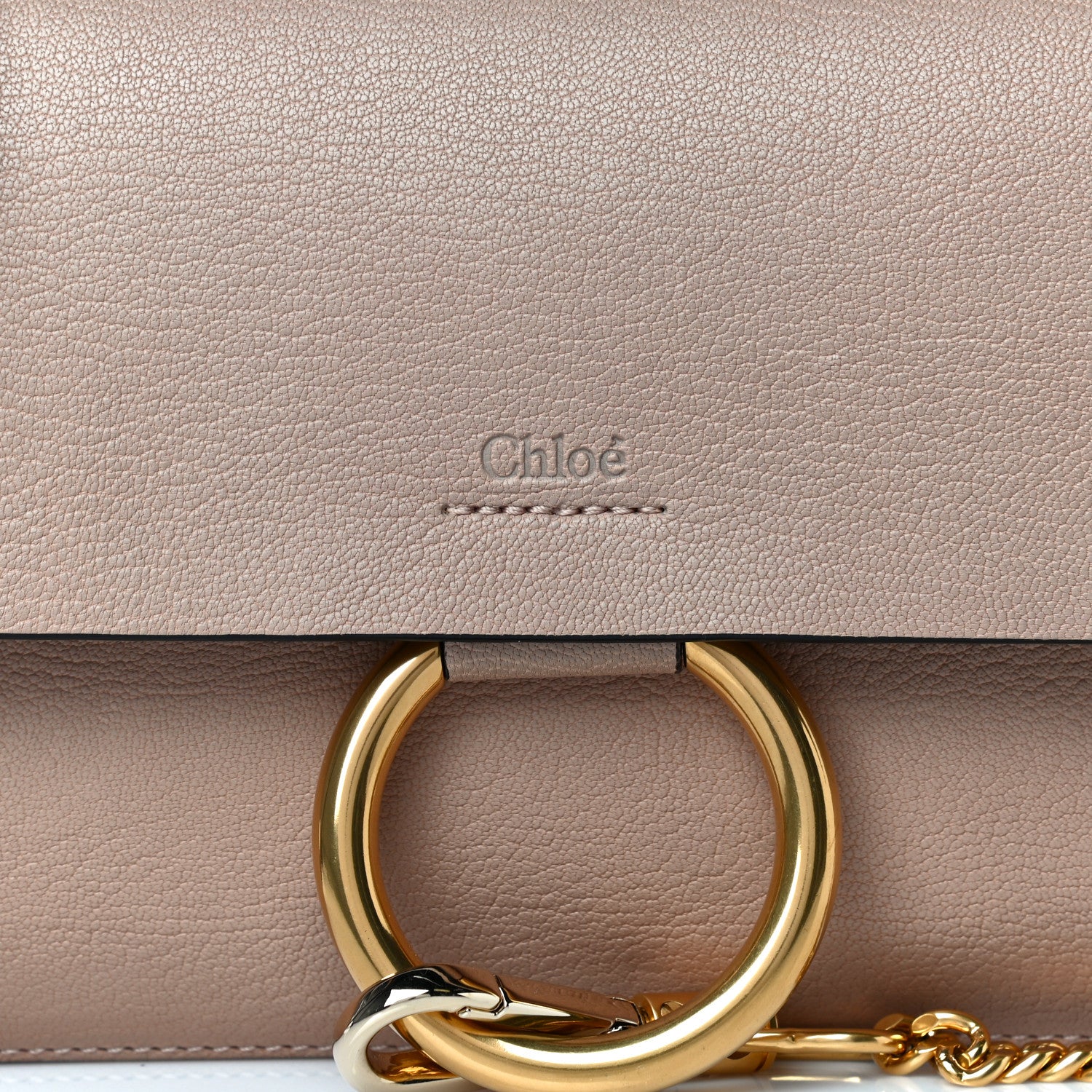 Chloe Goatskin Small Faye Shoulder Bag Biscotti Beige 10 of 13