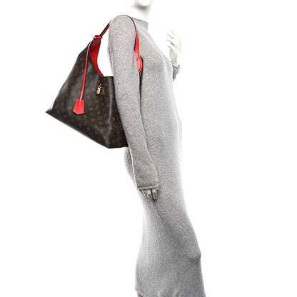 Louis Vuitton Monogram Flower Hobo Coquelicot 2 of 9