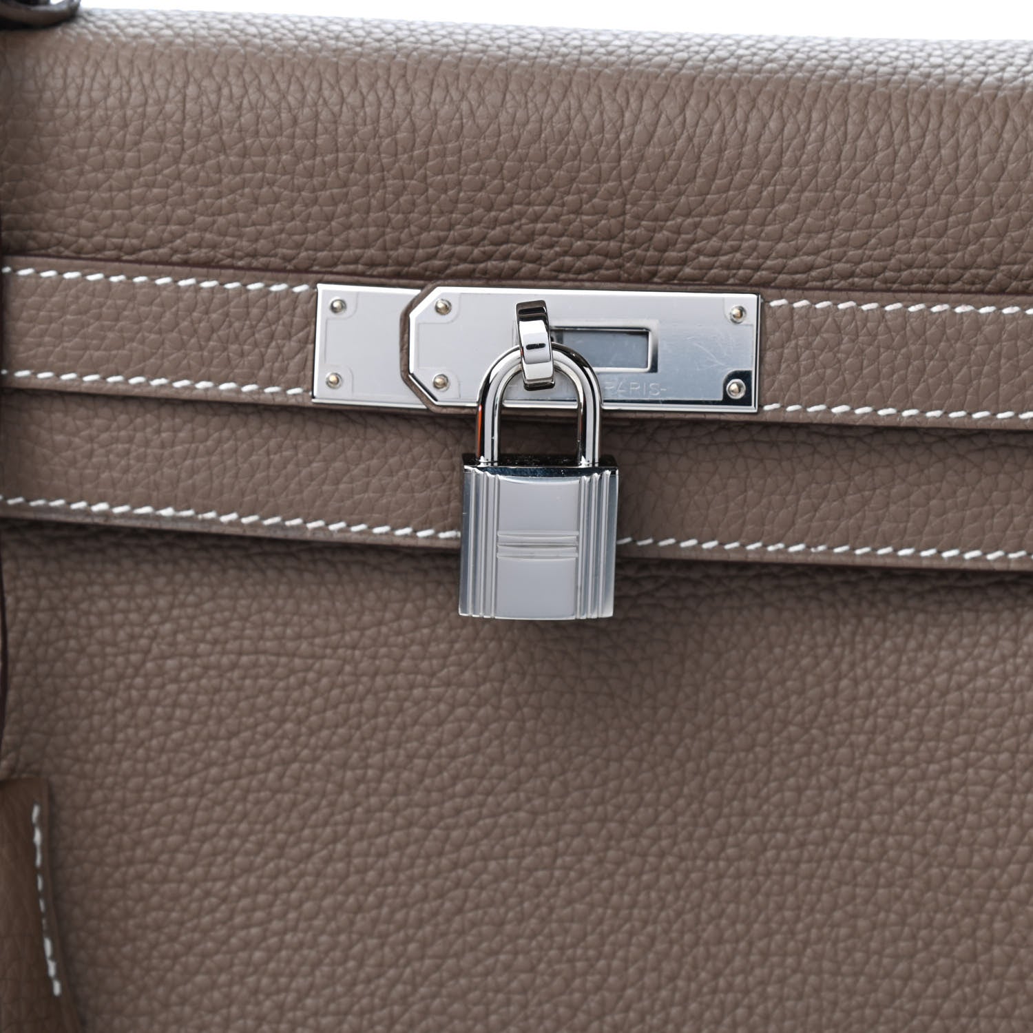 Hermes Togo Kelly Retourne 28 Etoupe 11 of 12