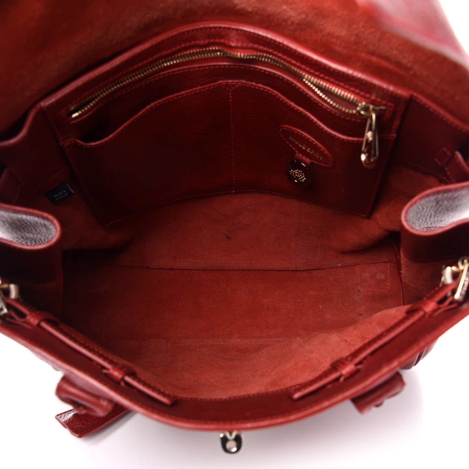 Mulberry Natural Vegetable Tanned Bayswater Poppy Red 6 of 16