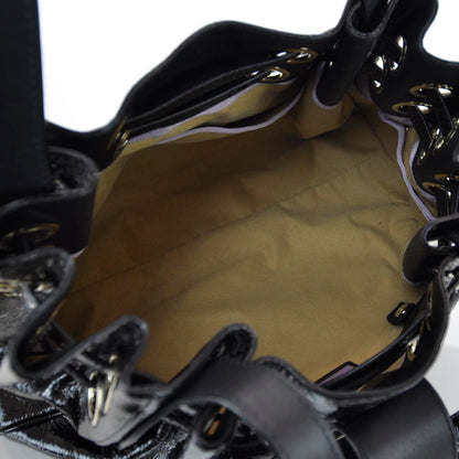 Jimmy Choo Crushed Patent Leather Ramona Tote Black 7 of 8