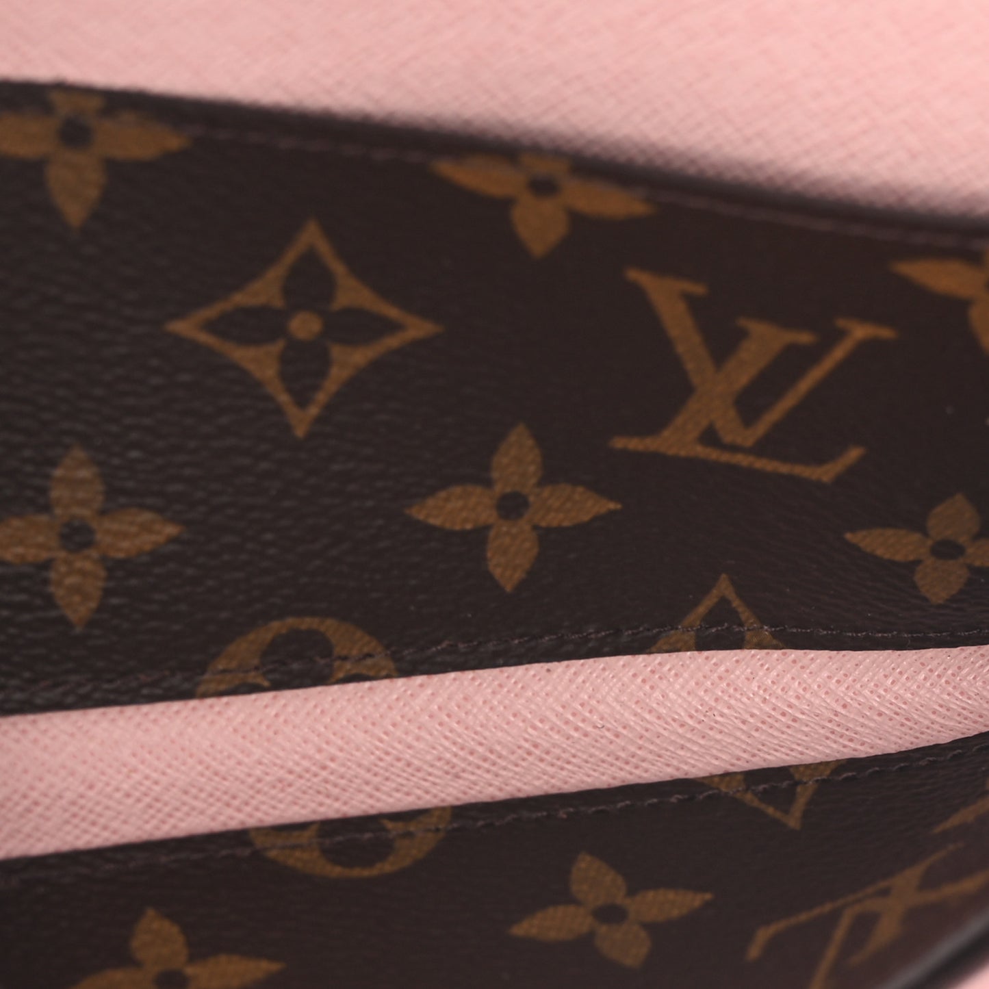 Monogram Emilie Wallet Rose Ballerine
