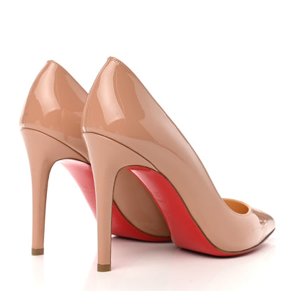 Christian Louboutin Patent Pigalle Follies 100 Pumps 37 Nude 4 of 8