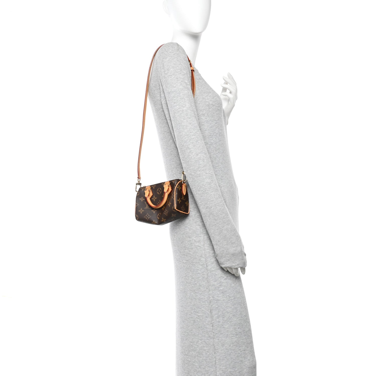 Louis Vuitton Monogram Nano Speedy Bandouliere 2 of 10