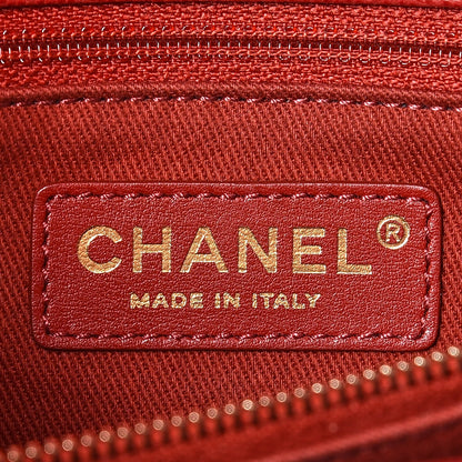Chanel Caviar Quilted Medium Coco Handle Flap Red 10 of 11