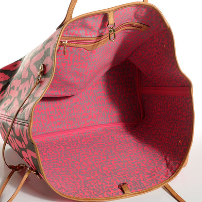 Louis Vuitton Monogram Graffiti Neverfull GM Fuchsia 5 of 7