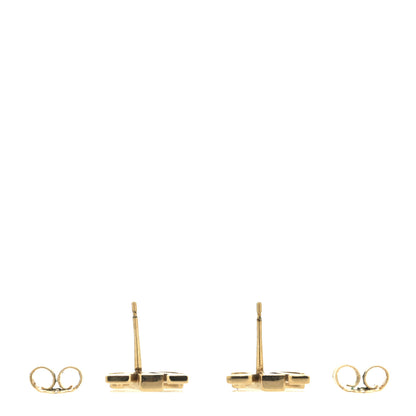 Louis Vuitton Metal LV Iconic Earrings Gold 3 of 4