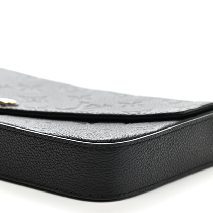 Louis Vuitton Empreinte Pochette Felicie Chain Wallet Black 7 of 7