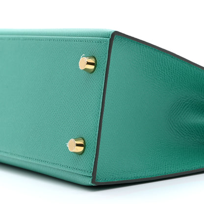 Hermes Epsom Kelly Sellier 25 Vert Vertigo 10 of 10