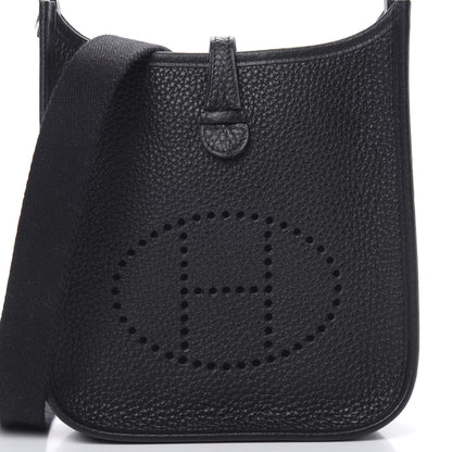 Hermes Taurillon Clemence Evelyne TPM Black 8 of 11