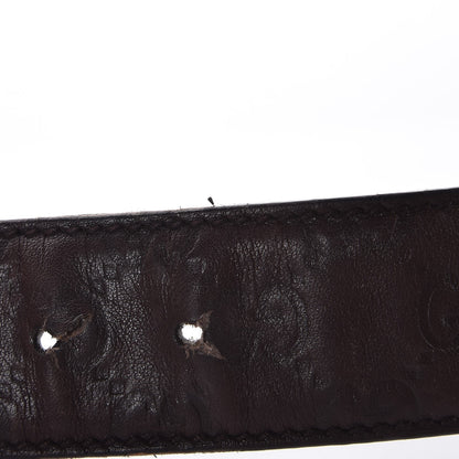 Gucci Guccissima Signature Interlocking G 40mm Belt 80 32 Dark Brown 12 of 13