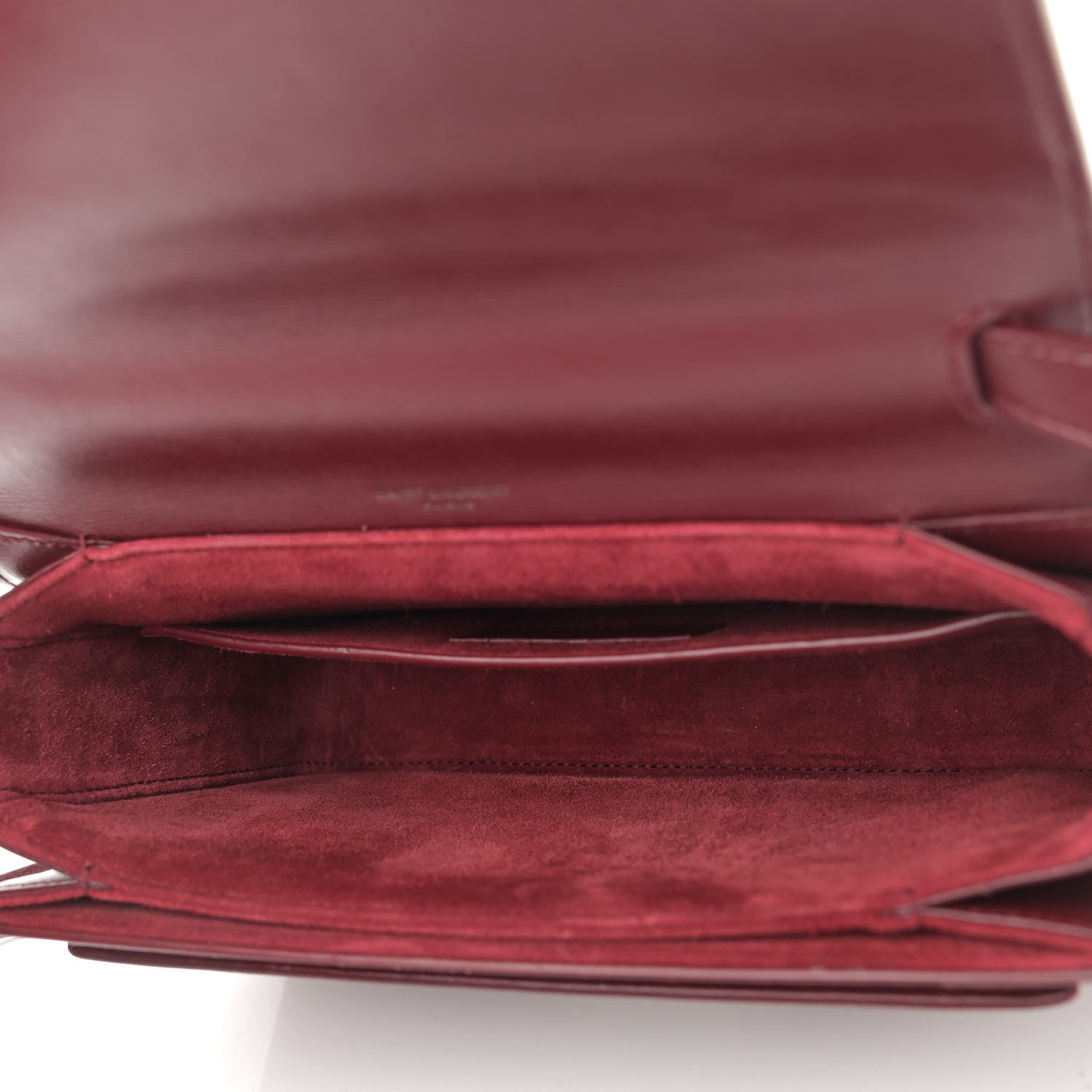 Saint Laurent Calfskin Medium Bellechasse Satchel Palissandre 5 of 15