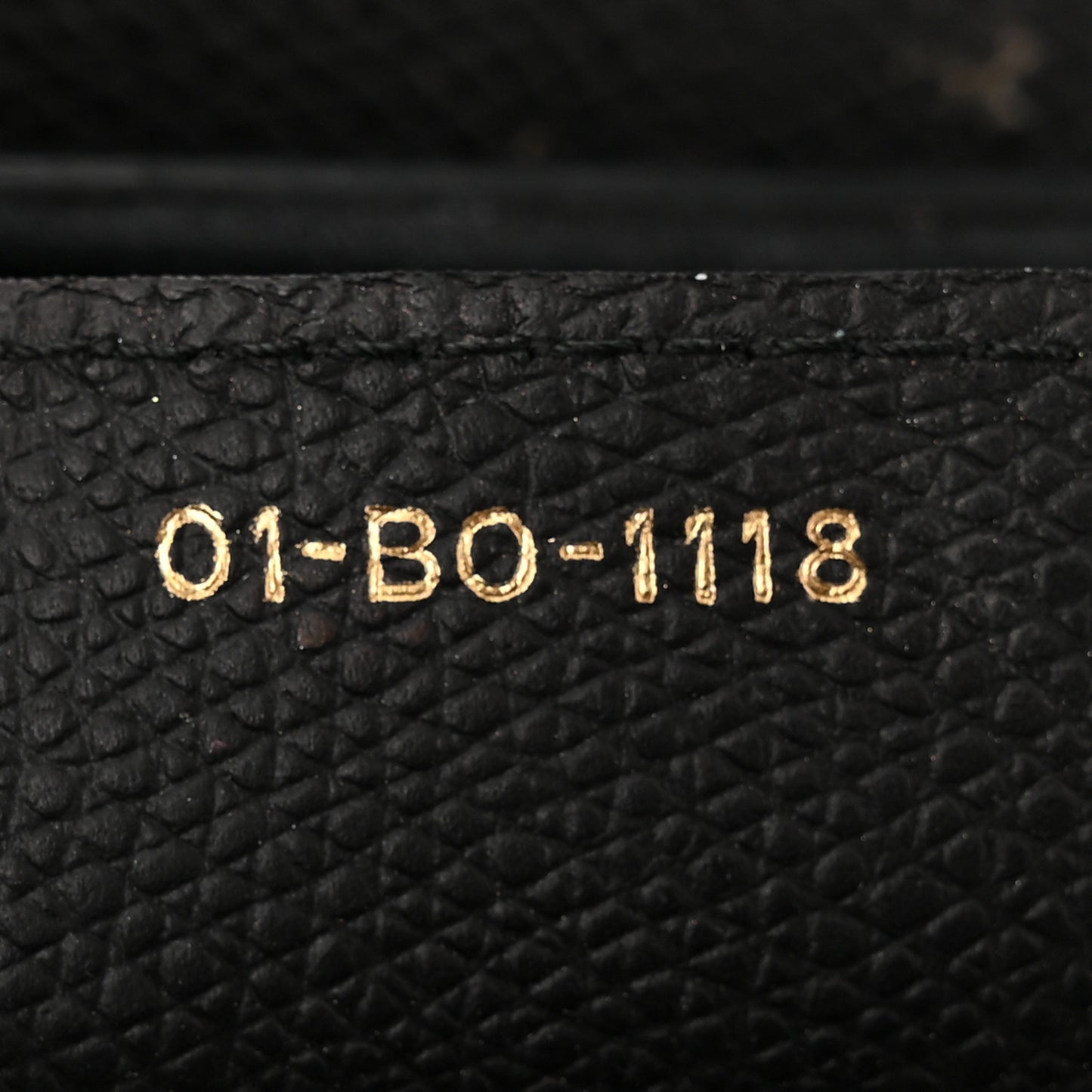 Grained Calfskin Saddle Bag Black