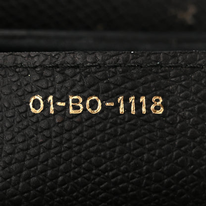 Christian Dior Grained Calfskin Saddle Bag Black 7 of 14