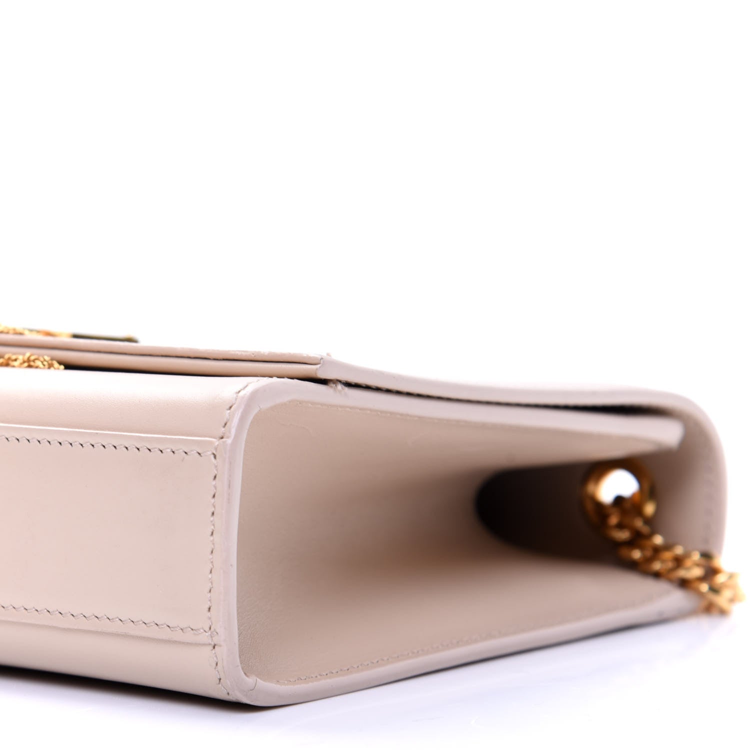 Saint Laurent Smooth Calfskin Medium Classic Monogram Kate Tassel Satchel Nude Powder 7 of 18