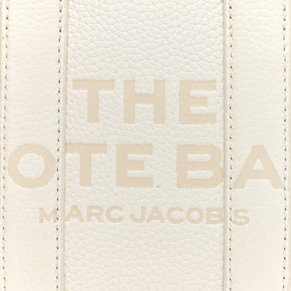 Marc Jacobs Grained Calfskin Micro The Tote Bag Cotton Silver 8 of 10