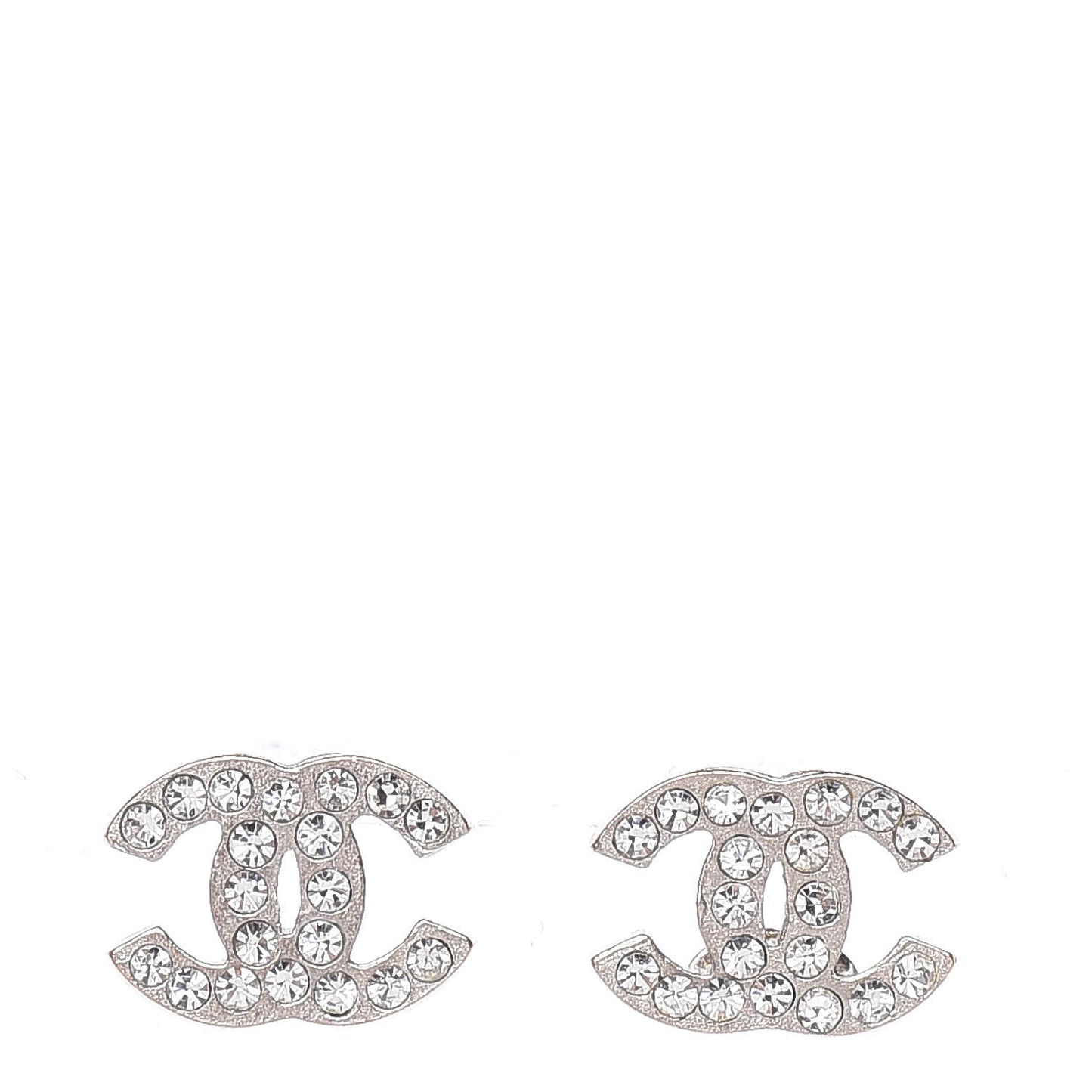 Crystal Mini Timeless CC Earrings Silver