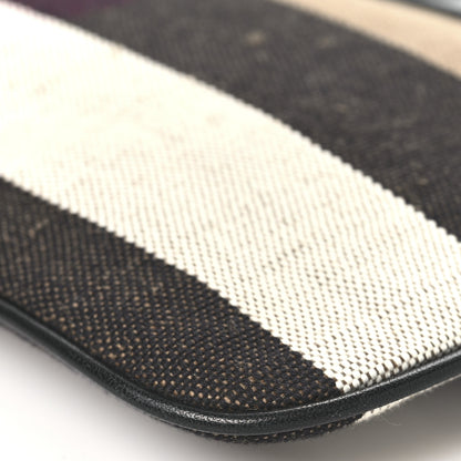 Burberry Mega Check Peyton Crossbody Clutch Bag Black 10 of 10