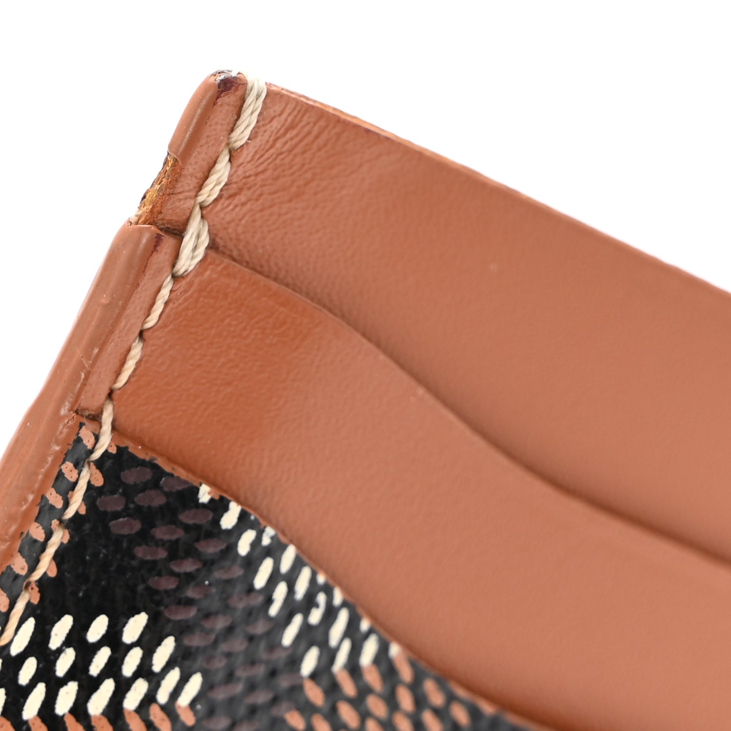 Goyardine Saint Sulpice Card Holder Black Gold