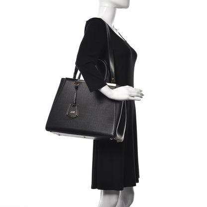 Fendi Vitello Elite Regular 2Jours Tote Black 2 of 11