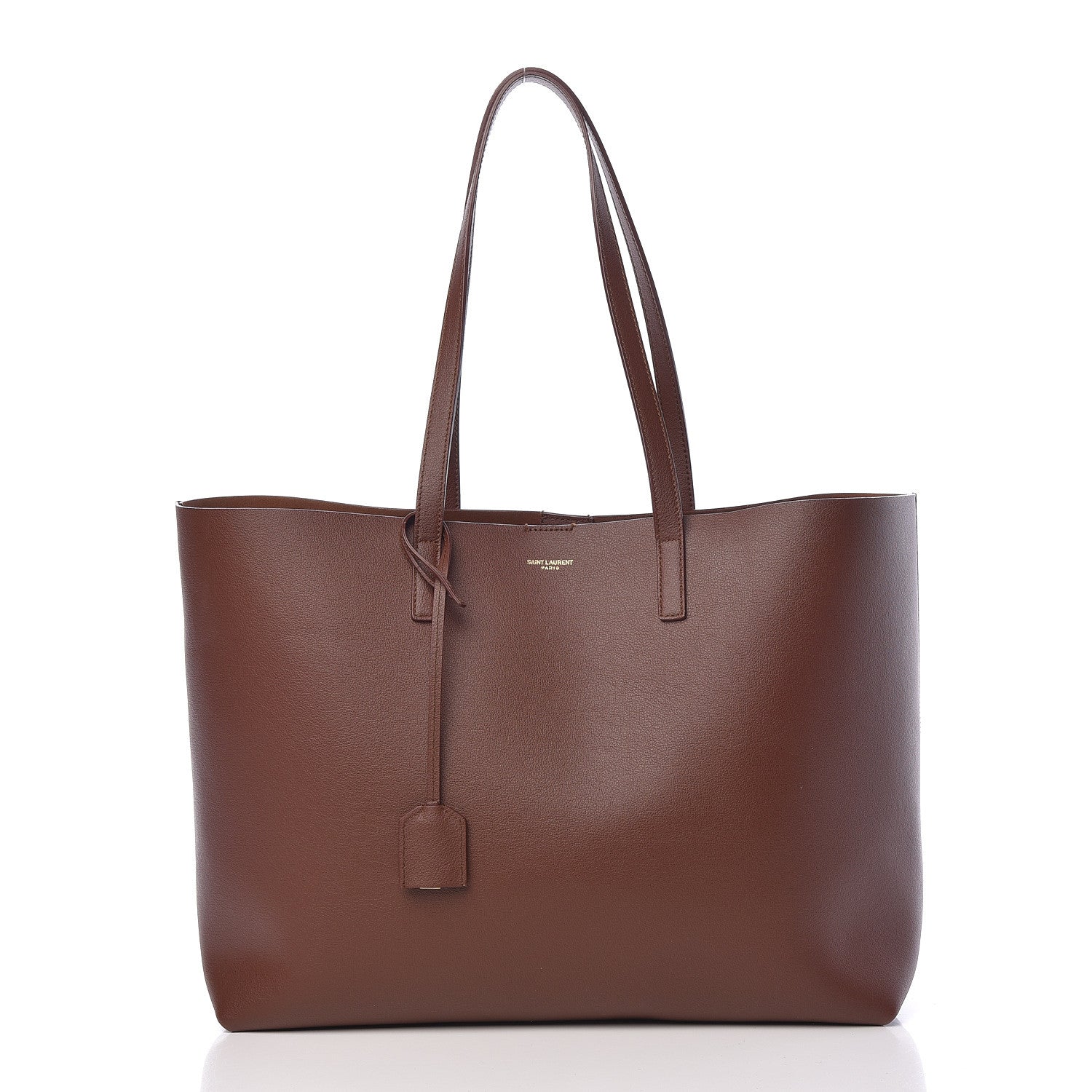 Saint Laurent Calfskin Large Shopping Tote Old Brandy 3 of 13