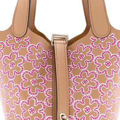 Hermes Swift Micro Lucky Daisy Picotin Lock Chai Rose White 8 of 10