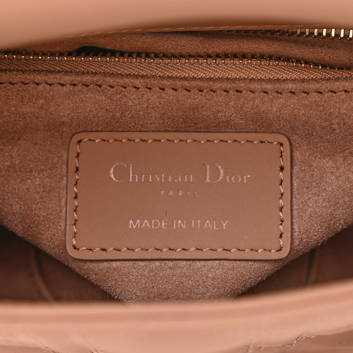 Christian Dior Ultra Matte Calfskin Cannage Mini Lady Dior Light Beige 6 of 11