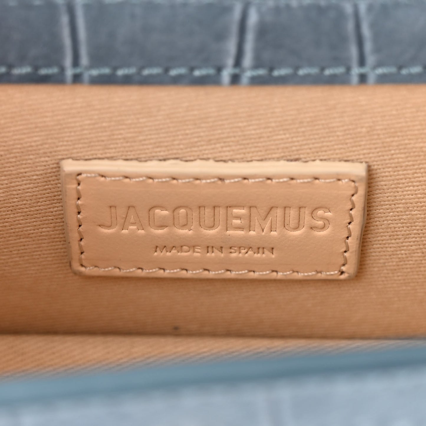 Suede Crocodile Embossed Le Chiquito Blue