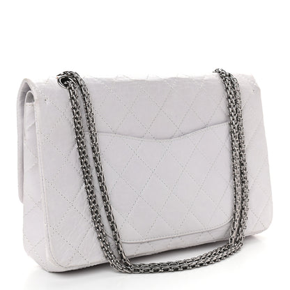 Chanel Aged Calfskin Quilted 50th Anniversary 2.55 Reissue 227 Flap White 3 of 14